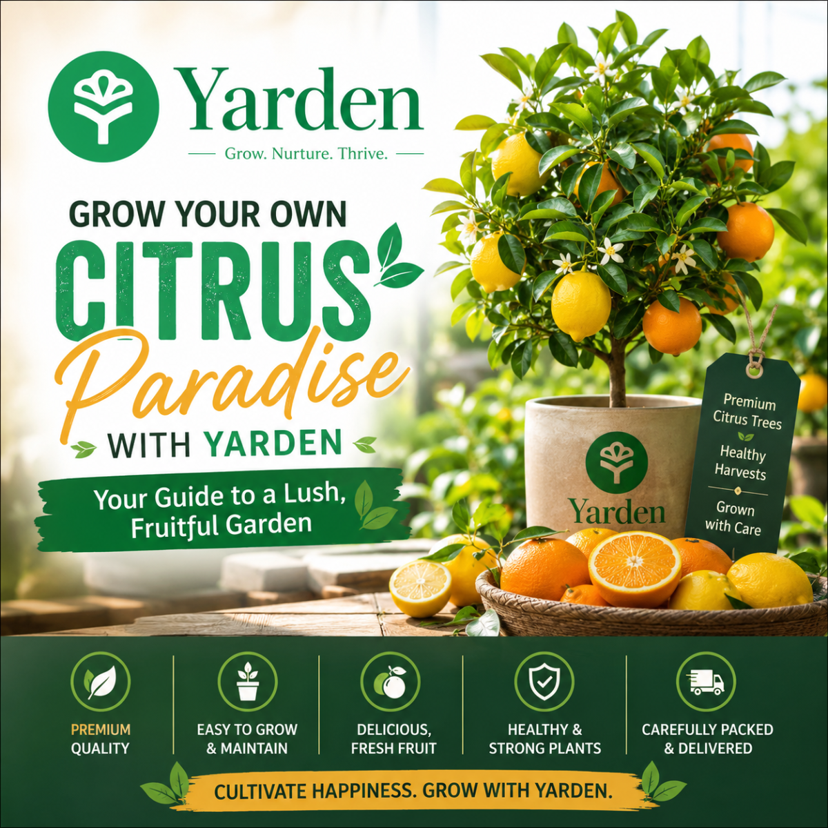 Discover the Joy of Growing Citrus Trees with Yarden.
